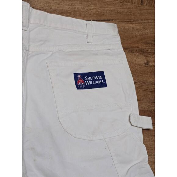Dickies Sherwin Williams Mens 40x32 Painter Pants White Workwear Utility - Picture 10 of 16